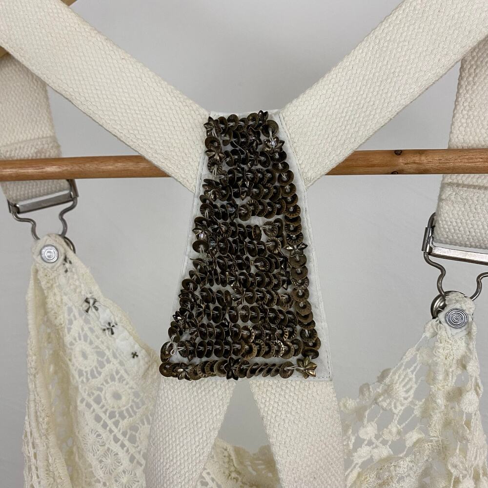 Free People Lacey Suspender Tank - Ivory - Size XS - Picture 6 of 12
